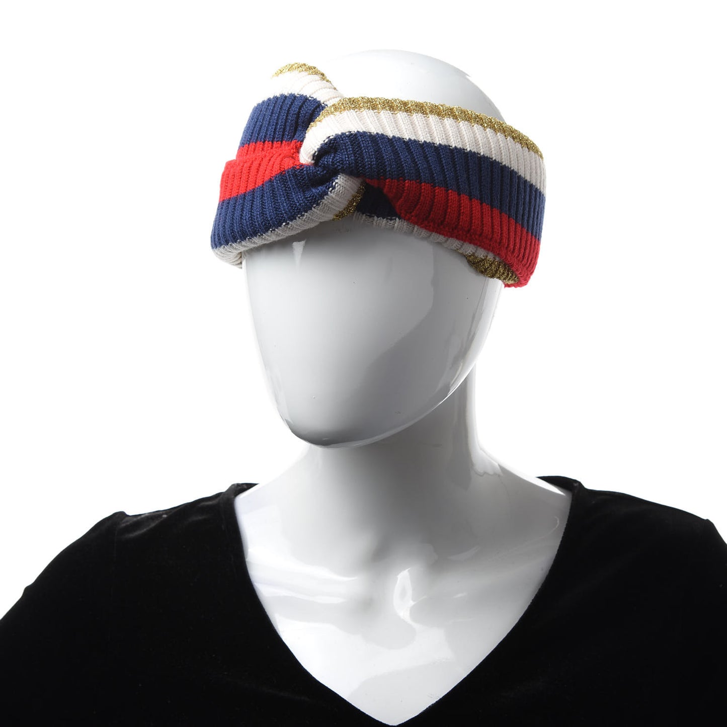 Wool Indilus Headband M Ivory Red