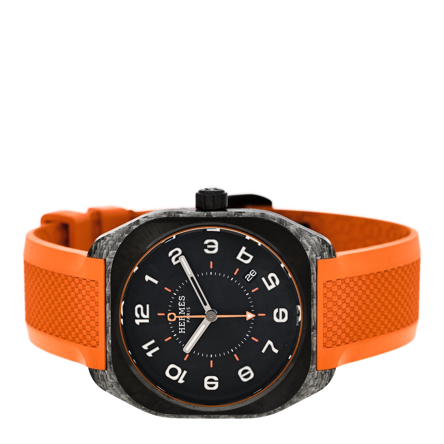 Glass Fiber Ceramic Rubber 39mm H08 Automatic Watch Orange
