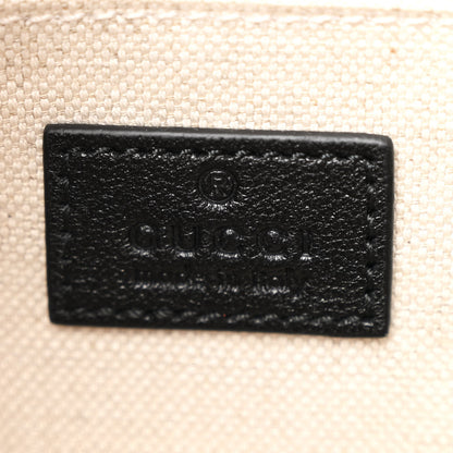 Gucci Sakai Be Green Calfskin Diagonal Stitched Small Blondie Shoulder Bag Black 9 of 10
