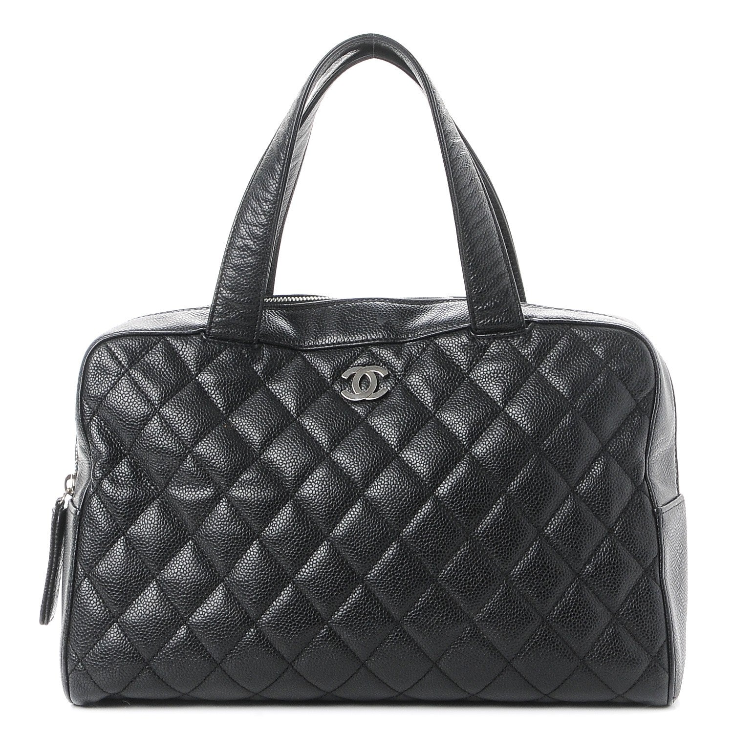 Chanel Caviar Quilted Bowler Black 1 of 8