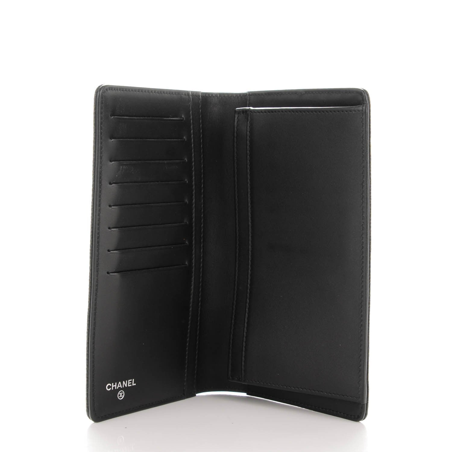 Chanel Caviar Timeless CC Yen Wallet Black 5 of 7
