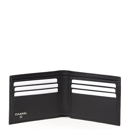 Chanel Calfskin Quilted Mens Small Pour Monsieur Wallet Black 4 of 8