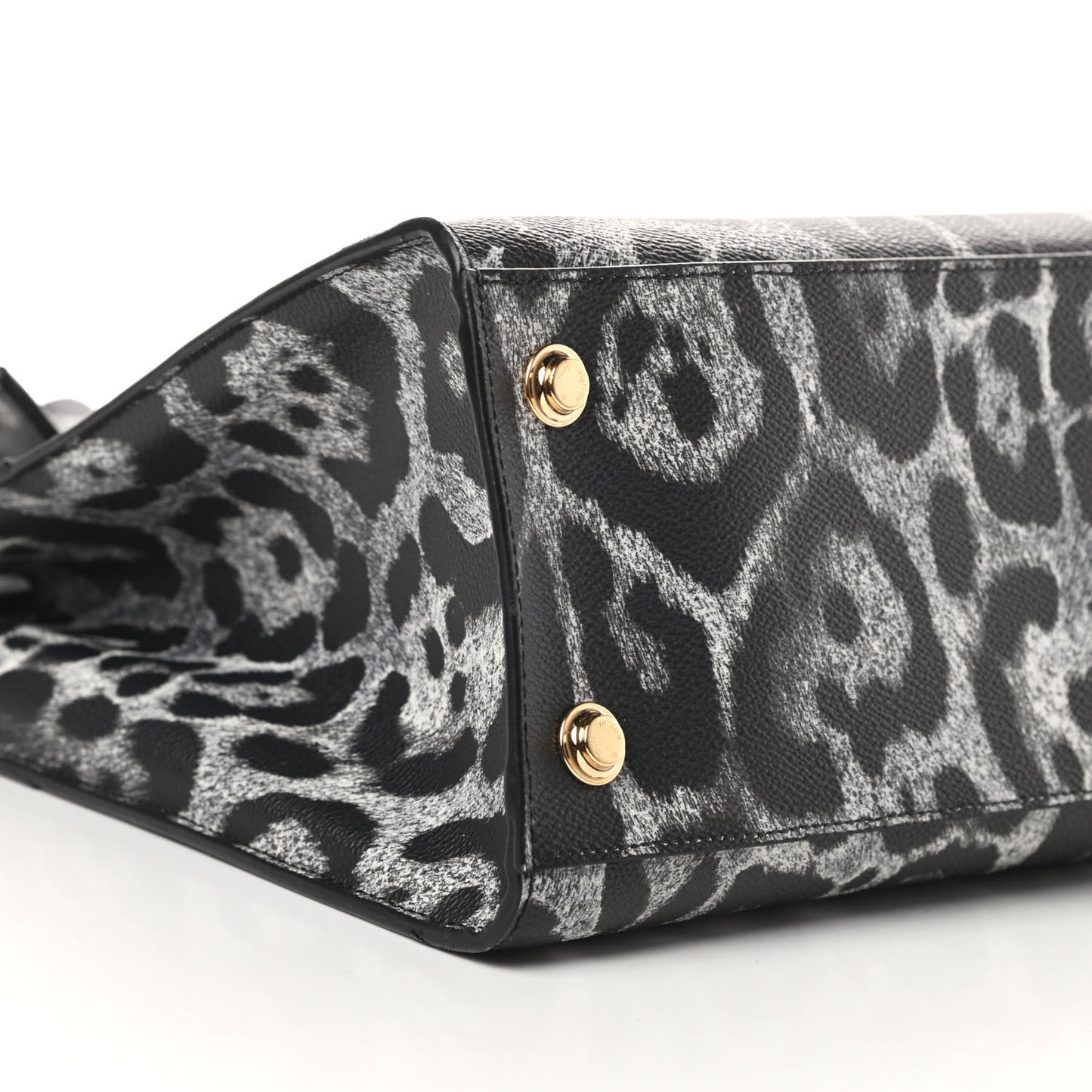 Canvas Calfskin Wild Animal Print City Steamer MM Black