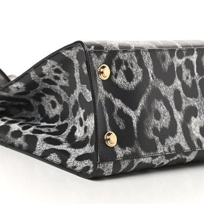 Louis Vuitton Canvas Calfskin Wild Animal Print City Steamer MM Black 9 of 11