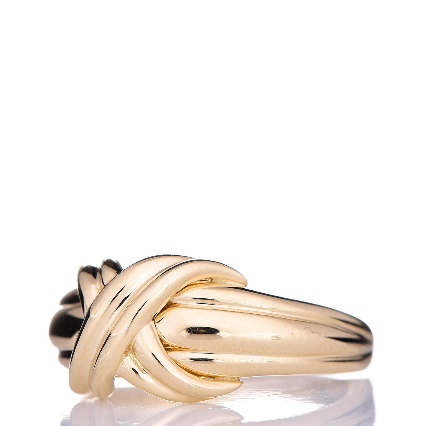 18K Yellow Gold Signature X Ring 50 5.5