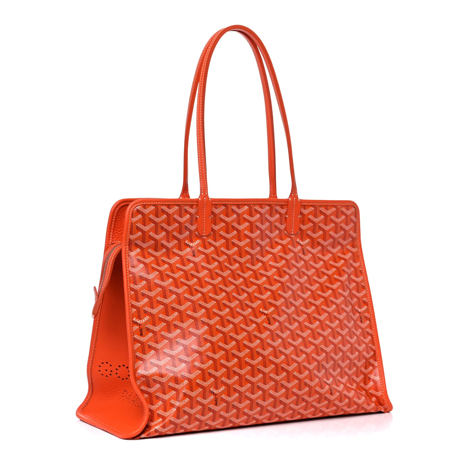Goyard Goyardine Sac Hardy Pet Carrier PM Orange 3 of 12