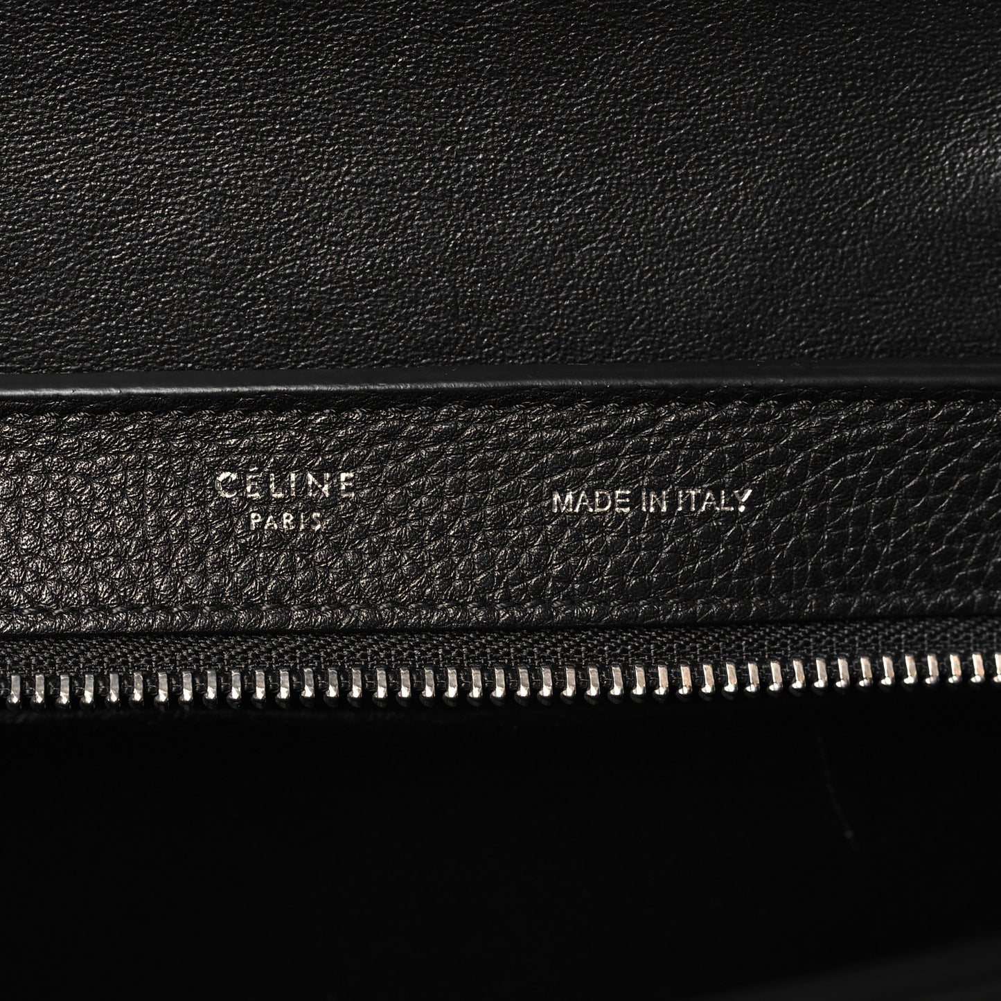 Drummed Calfskin Suede Small Trapeze Black