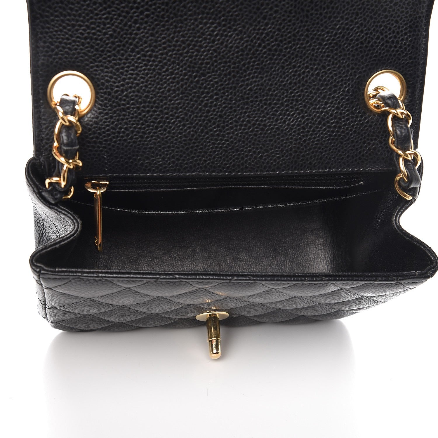 Chanel Caviar Quilted Mini Square Flap Black 5 of 12