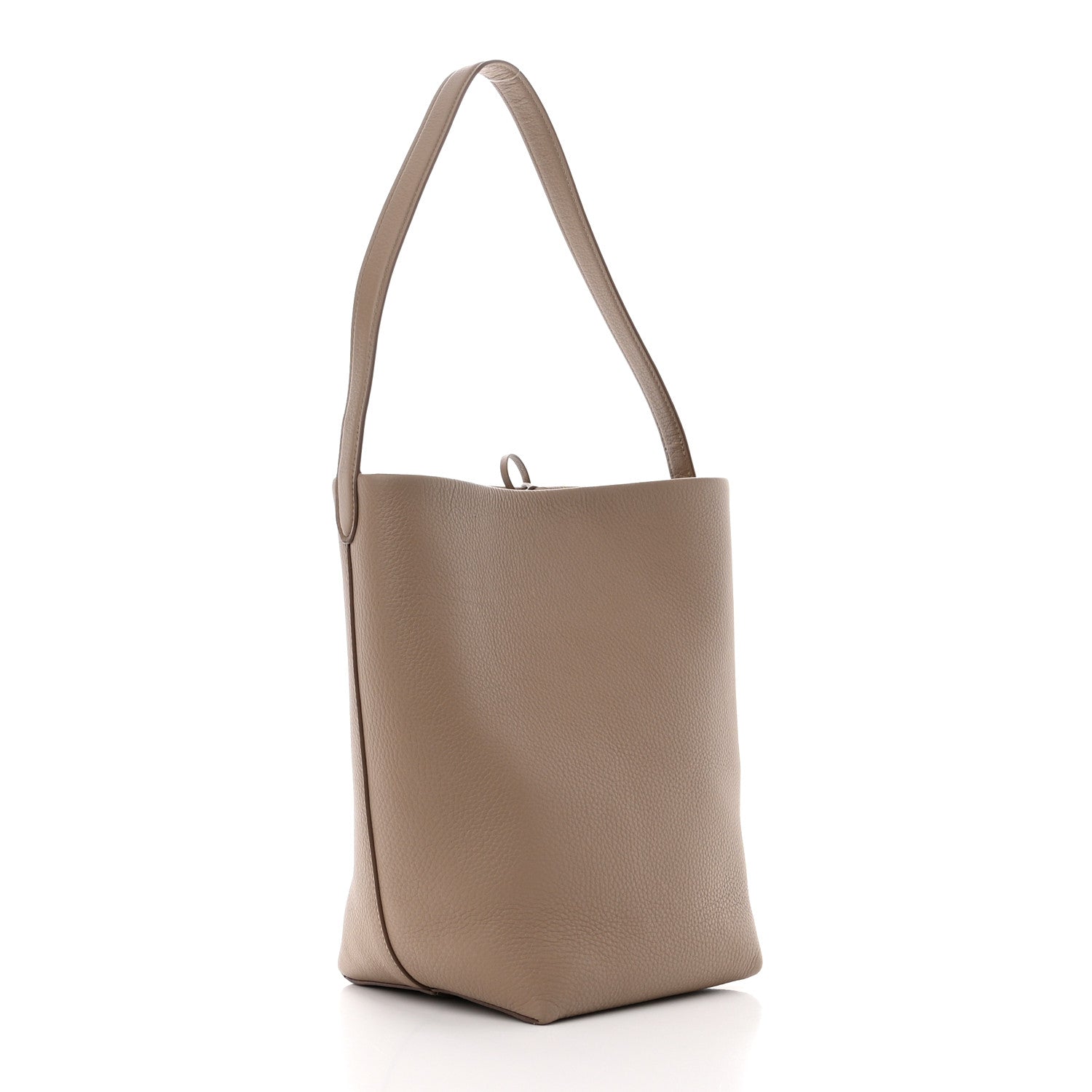 The Row Grained Calfskin Large N/S Park Tote Dark Taupe 3 of 11