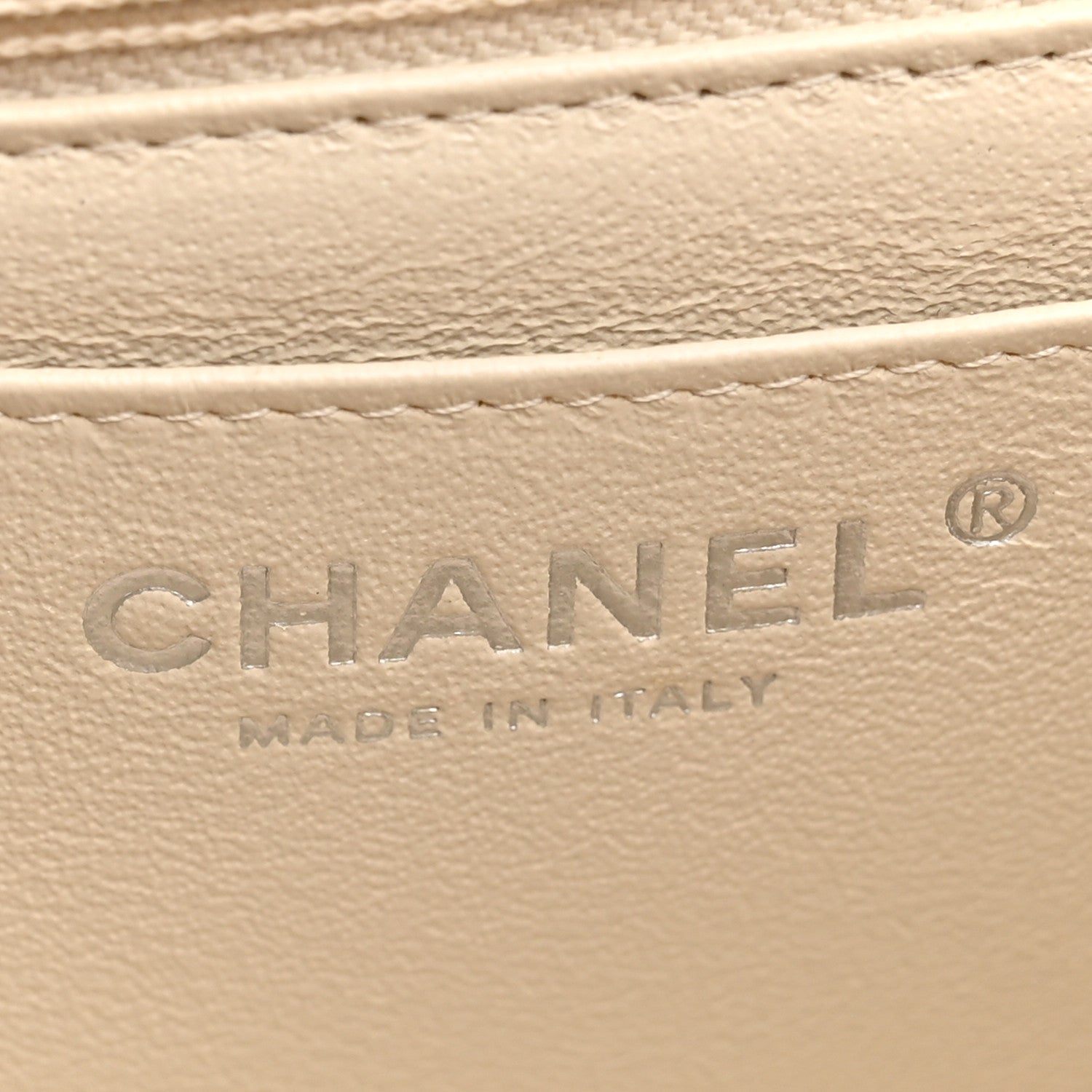 Chanel Caviar Quilted Mini Rectangular Flap Light Beige 6 of 13