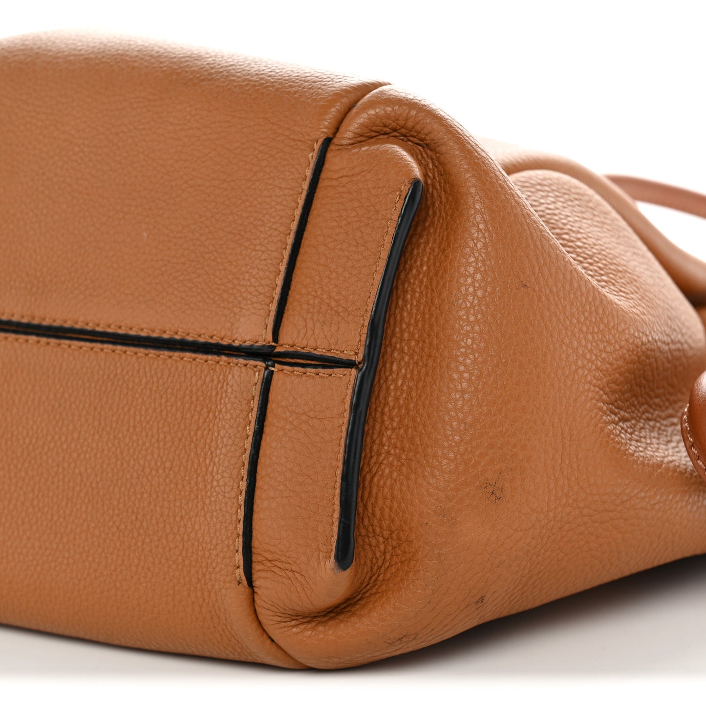 Calfskin Small Flamenco Knot Bag Caramel