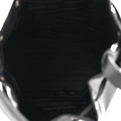 Prada Tessuto Saffiano Ricamo Sequin Crystal Embellished Mini Re-Edition 1978 Bucket Bag Black 5 of 9