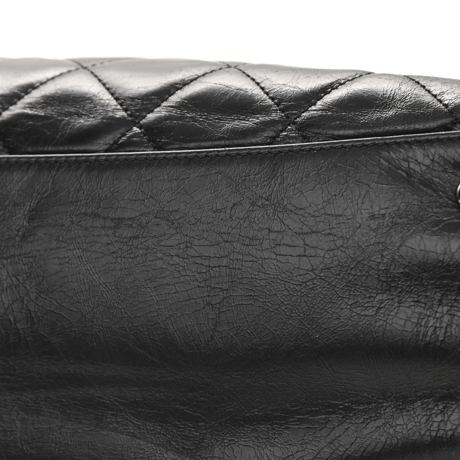 Chanel Glazed Calfskin Quilted Large CC Delivery Tote Black 16 of 16