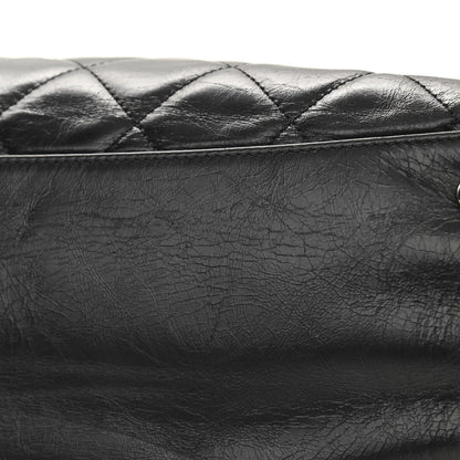 Chanel Glazed Calfskin Quilted Large CC Delivery Tote Black 16 of 16