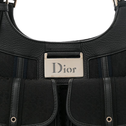 Christian Dior Monogram Pocket Satchel Black 8 of 13