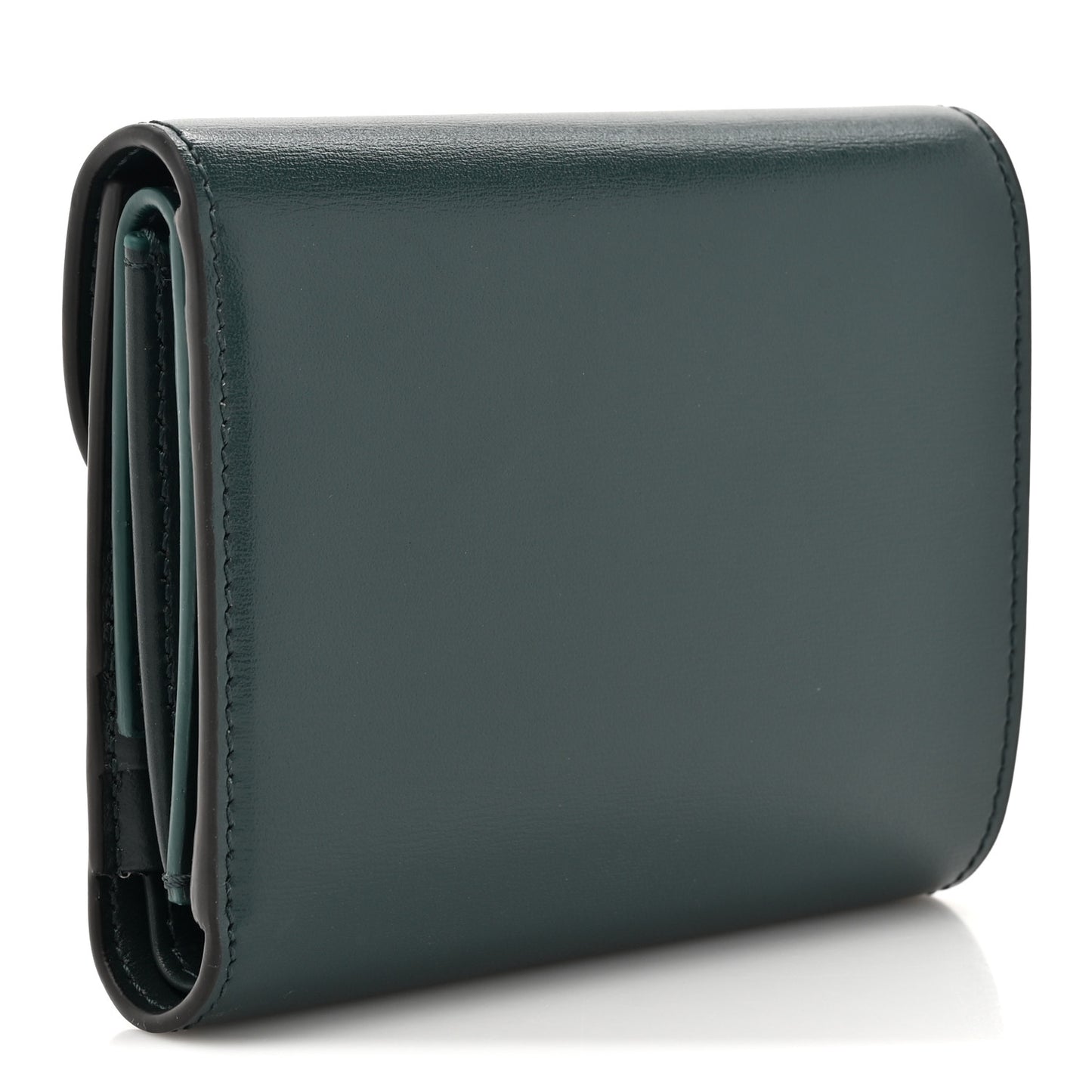 Shiny Smooth Lambskin Small Triomphe Wallet Amazone