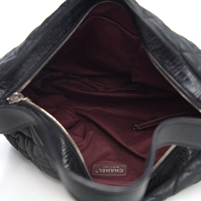 Chanel Iridescent Calfskin Quilted Coco Daily Dark Grey 4 of 9