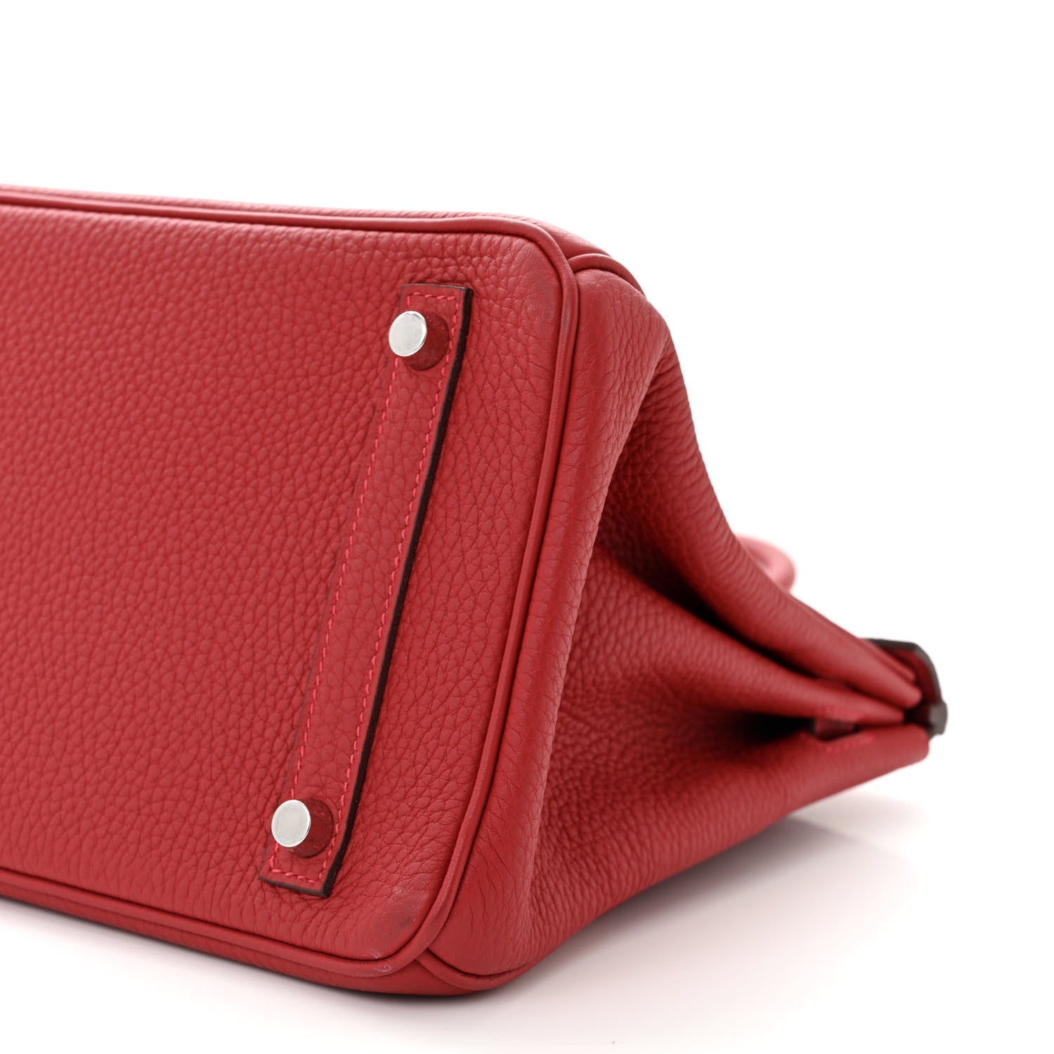 Hermes Taurillon Clemence Birkin 30 Rouge Piment 10 of 13