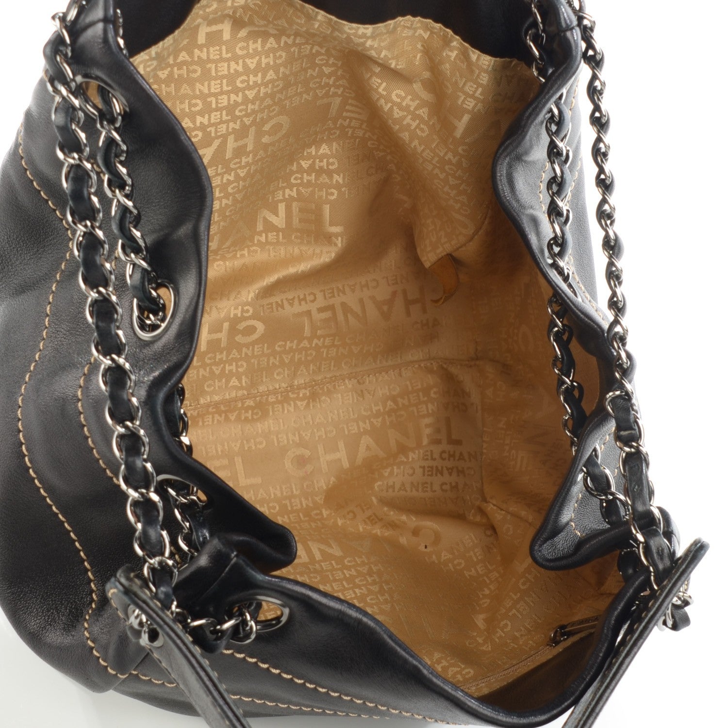 Chanel Lambskin Lax Accordion Shoulder Bag Black 5 of 7