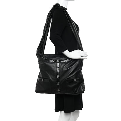 Chanel Lambskin Large Girl Bag Black 2 of 10
