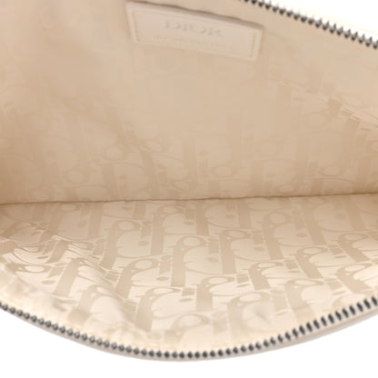 Christian Dior Vinyl Dog Cosmetic Pouch White Blue 5 of 7
