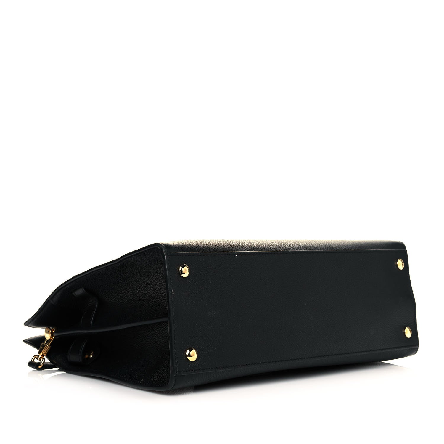 Burberry Grainy Calfskin Medium Title Bag Black 4 of 13