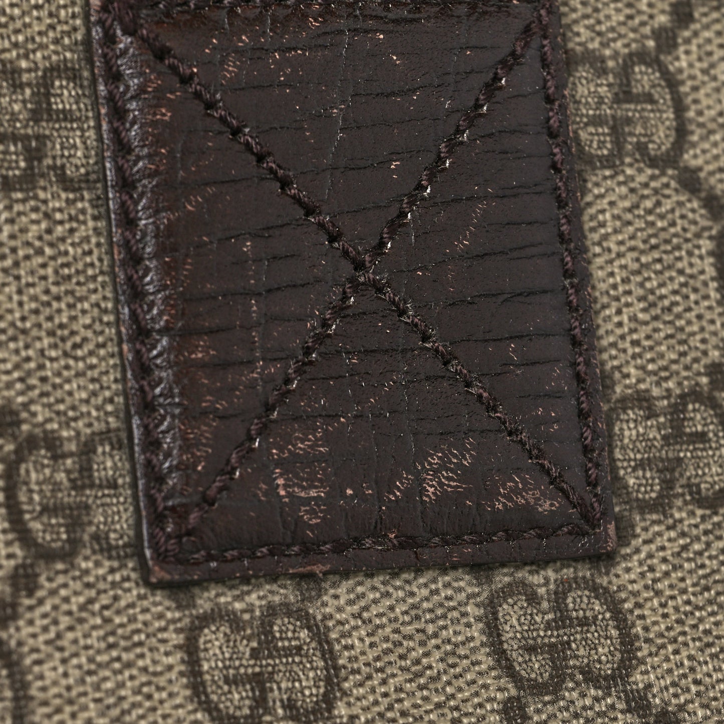 GG Plus Monogram Travel Bag Dark Brown