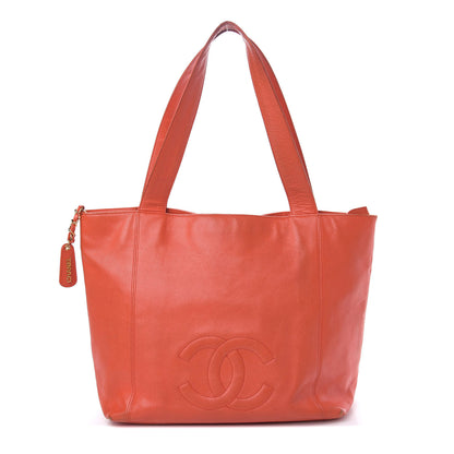 Chanel Caviar CC Shoulder Bag Orange 1 of 17