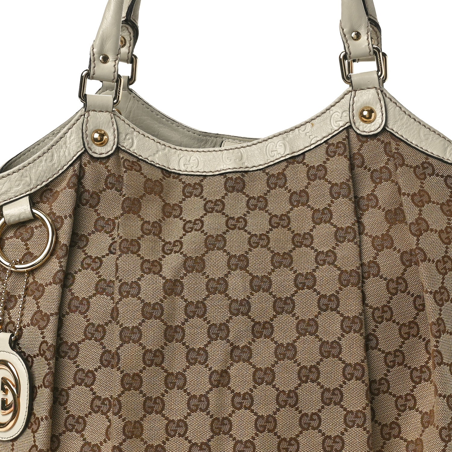 Gucci Monogram Large Sukey Tote Beige 8 of 15