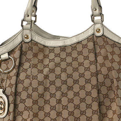 Gucci Monogram Large Sukey Tote Beige 8 of 15