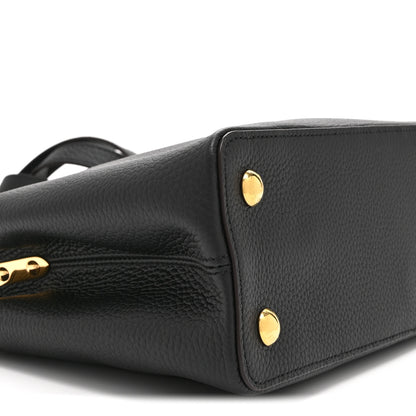 Louis Vuitton Taurillon Capucines PM Black 8 of 9