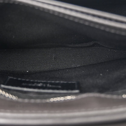 Saint Laurent Calfskin Y Quilted Monogram Toy Loulou Crossbody Bag Storm 6 of 11