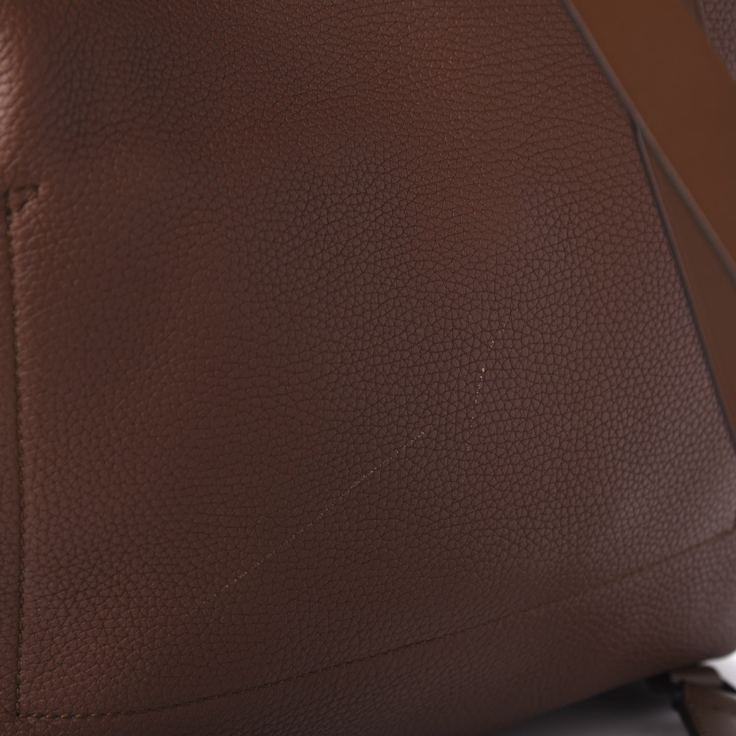 Gucci Pebbled Calfskin Drawstring Backpack Brown 10 of 10