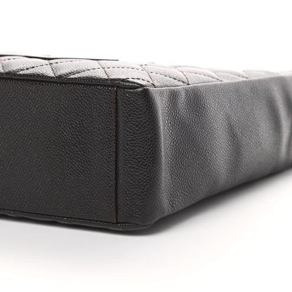 Chanel Caviar Quilted Petit Shopping Tote PST Dark Brown 10 of 12