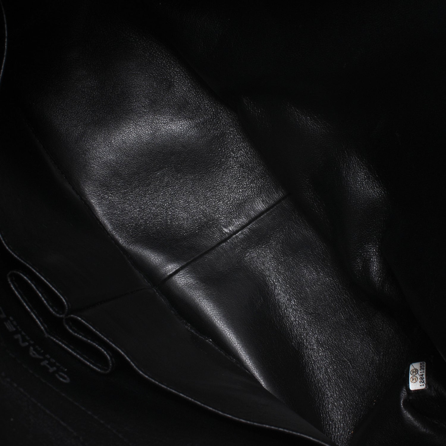 Chanel Quilted Leather 2.55 Reissue 227 Striped Black Flap 7 of 7