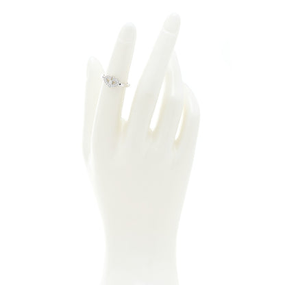 Cartier 18K White Gold Diamond Small Hearts and Symbols Ring 48 4.5 2 of 7