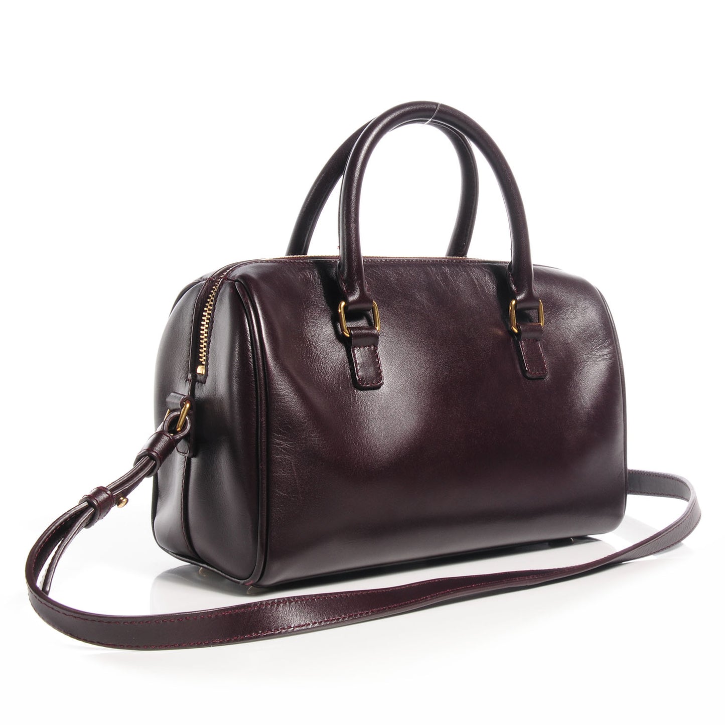 Calfskin Classic Baby Duffle Wine