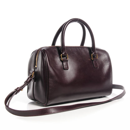 Saint Laurent Calfskin Classic Baby Duffle Wine 5 of 10