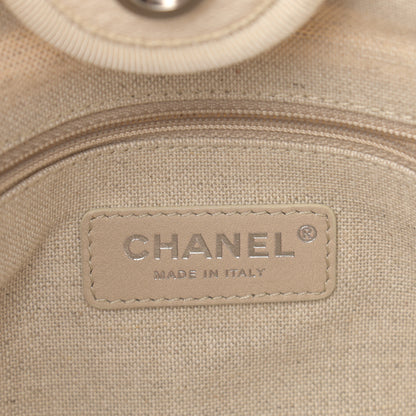 Chanel Mixed Fibers Small Deauville Tote White 7 of 12