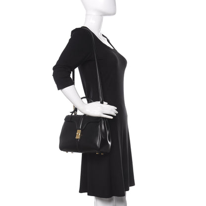 Celine Satinated Calfskin Small 16 Top Handle Bag Black 2 of 11