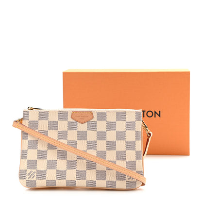 Louis Vuitton Damier Azur Double Zip Pochette 11 of 11