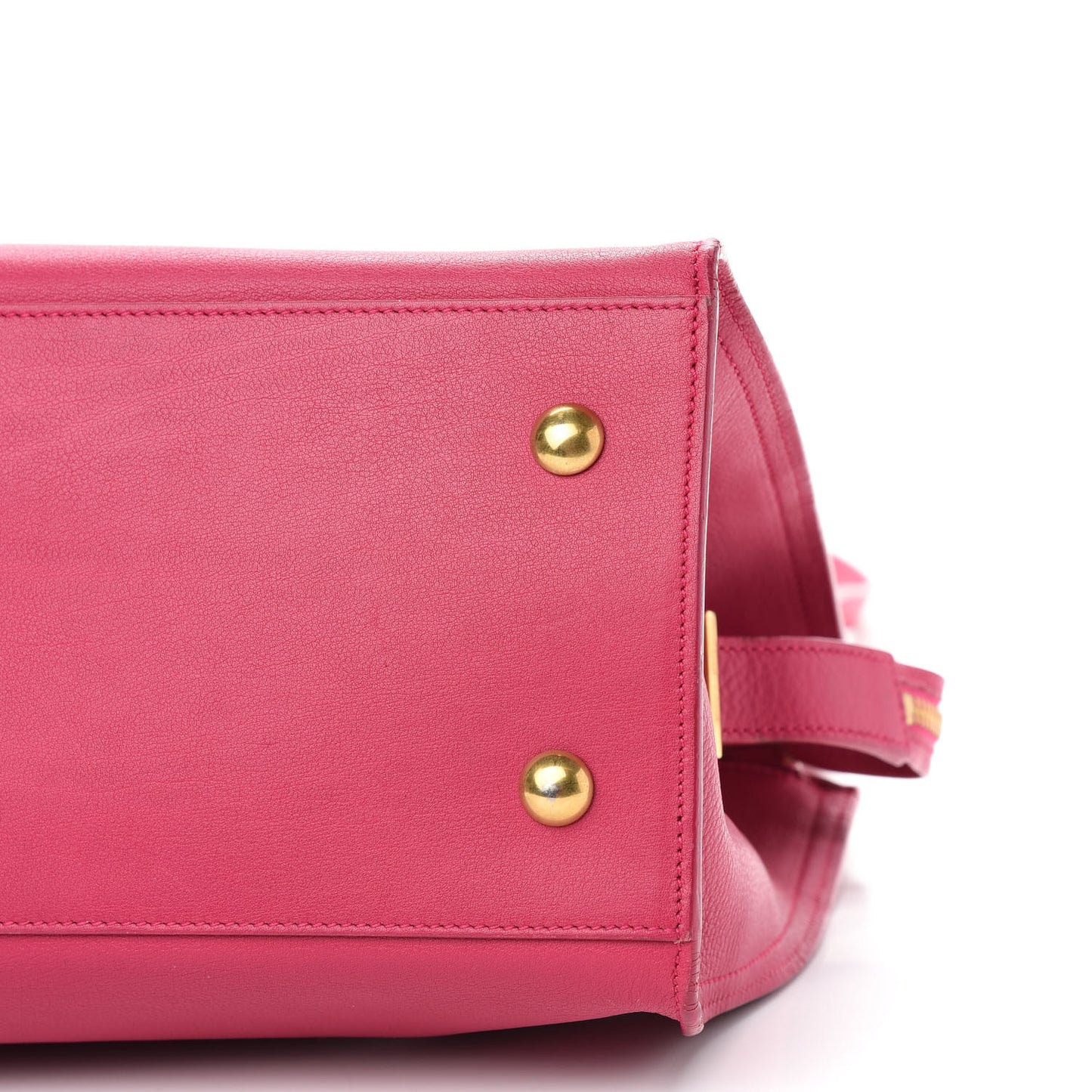 Calfskin Small Classic Y Cabas Fuchsia