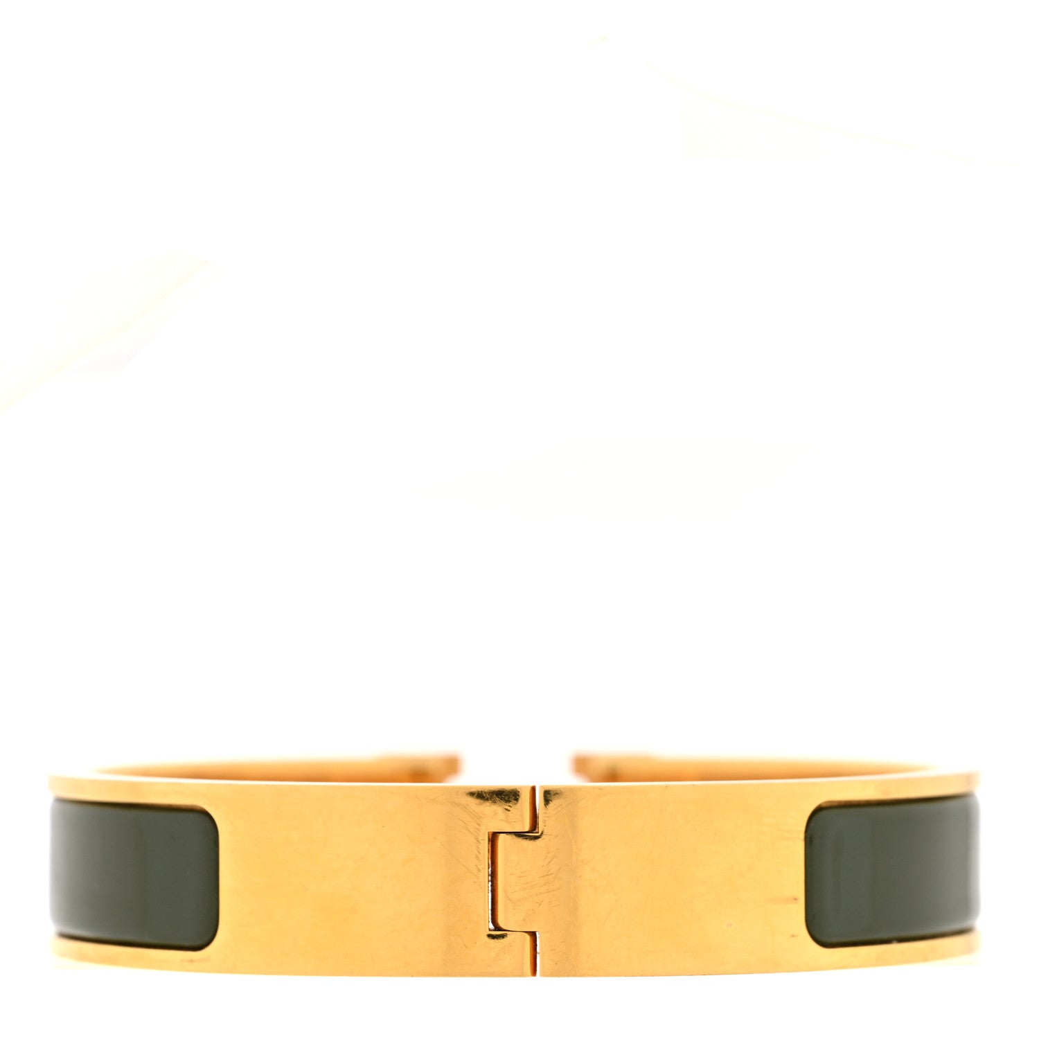 Hermes Enamel Narrow Clic Clac H Bracelet PM Loden 3 of 4