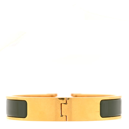 Hermes Enamel Narrow Clic Clac H Bracelet PM Loden 3 of 4