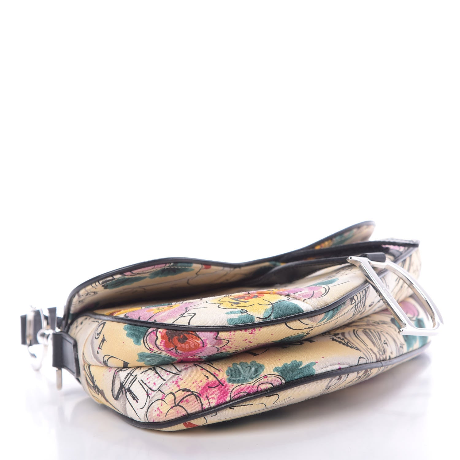 Christian Dior Canvas Paris 50s Saddle Bag Multicolor 4 of 16