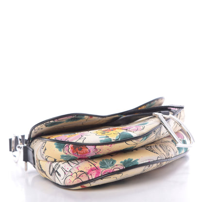 Christian Dior Canvas Paris 50s Saddle Bag Multicolor 4 of 16