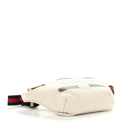 Gucci Grained Calfskin Small Logo Belt Bag White 4 of 10