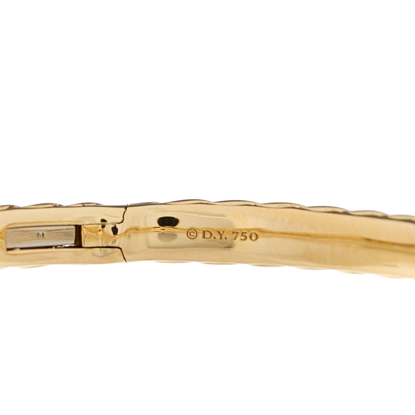 18K Yellow Gold 4.5mm Sculpted Cable Bracelet
