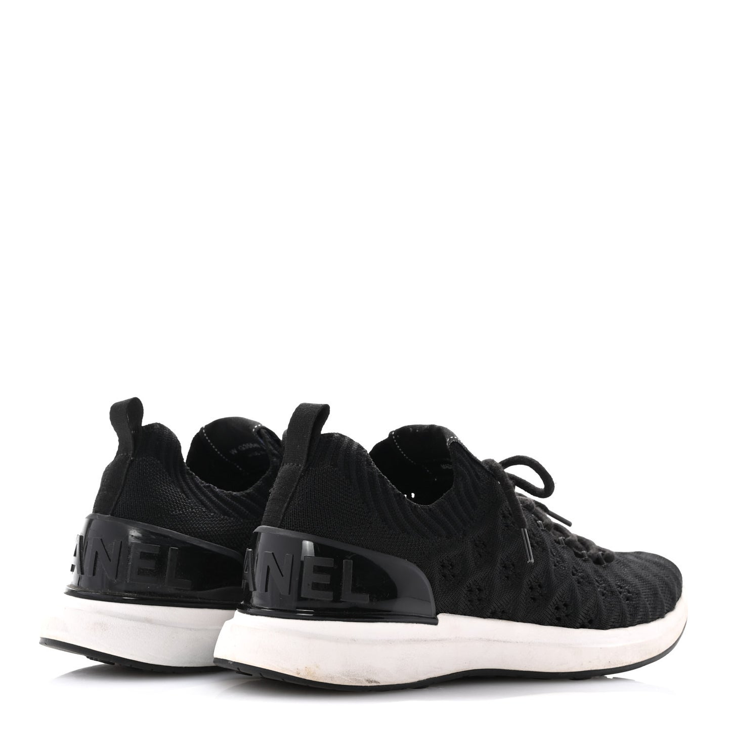 Fabric Logo Sneakers 36.5 Black
