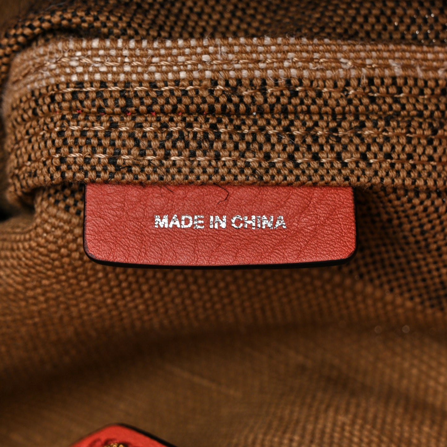 Canvas Mega Check Medium Ashby Tassel Hobo Cinnamon Red